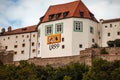 Veste Oberhaus and Veste Niederhaus near the river danube in Passau, Germany Royalty Free Stock Photo