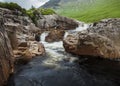River Etive, Glen Etive, Scotland. Royalty Free Stock Photo