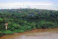 View of river Iguazu from international bridge