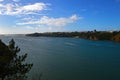 View of the river Mira and the city Vila Nova de Milfontes Royalty Free Stock Photo