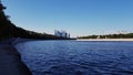 view of the river Moscow city Royalty Free Stock Photo