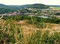 View on river Mosel and french village Sierck-les-bains