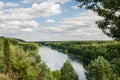 View of the river Neman. Liskiava Royalty Free Stock Photo