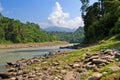 View of river in Nepal Royalty Free Stock Photo