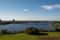 OTTAWA RIVER VIEW ON SUMMER DAY Royalty Free Stock Photo
