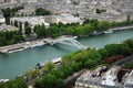View of river Seina and Paris Royalty Free Stock Photo