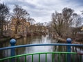View of the river Spree in Cottbus Royalty Free Stock Photo