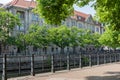 View of the river spree from the park Lustgarten