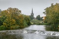 River Suir in Cahir town, Ireland Royalty Free Stock Photo