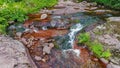 View of the river Temstica,Topli do - Stara planina mountain, Serbia Royalty Free Stock Photo