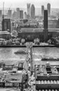 View of River Thames and Millennium Bridge,  London, England, UK Royalty Free Stock Photo