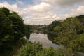 view of river tweed at Coldstream in summer