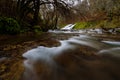 View of a river with an waterfall in the forest, Strandzha mounta