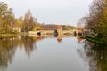 View from the river `Weisse Elster` in Leipzig Royalty Free Stock Photo