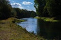 View on a river in the woods of the waterleidingduinen