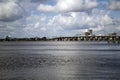 A view of Riverside across the St John`s River in Jacksonville Florida