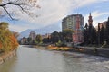 View of the riverside in Vladikavkaz