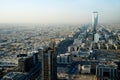 View of Riyadh and Kingdom tower Royalty Free Stock Photo