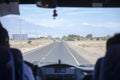 View of the road Atacama desert