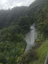 A view of the road from atop the mountain