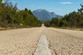 View from road on the beginning of Biokovo National Park mountains in southern Dalmatia , Croatia Royalty Free Stock Photo