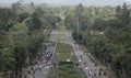 View Road of Borobudur indonesia