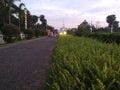 View of a Road, Garden Royalty Free Stock Photo