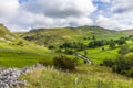 A view of the road leading to Gordale Scar near Malham, Yorkshire, UK Royalty Free Stock Photo