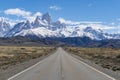 Road to Monte Fitz Roy in Argentina