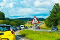 View from A303 road traffic United Kingdom