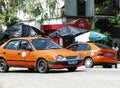 Abidjan, Cote d`Ivoire taxi - Royalty Free Stock Photo