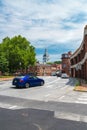 View of the roadway of the old city of Annapolis Royalty Free Stock Photo