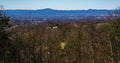 View of the Roanoke Valley From Buck Mountain Trail Loop Royalty Free Stock Photo