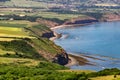 View of Robin Hood`s Bay, Yorkshire coast Royalty Free Stock Photo