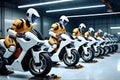 Robot workers are testing new motorbikes
