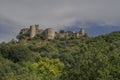 View of the Roccascalegna castle in Abruzzo, Italy