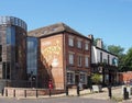 View of the rochdale pioneers co-operative store in toad lane now a museum Royalty Free Stock Photo