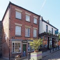 View of the rochdale pioneers co-operative store in toad lane now a museum Royalty Free Stock Photo