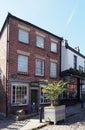 View of the rochdale pioneers co-operative store in toad lane now a museum Royalty Free Stock Photo