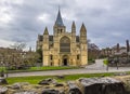 A view of Rochester cathedral, UK from the adjacent castle grounds Royalty Free Stock Photo