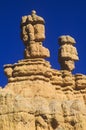 View of rock formation at entrance to Red Rock Canyon, Zion, UT Royalty Free Stock Photo