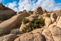 View of the Rock Formations at Joshua Tree National Park Royalty Free Stock Photo