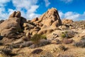 View of the Rock Formations at Joshua Tree National Park Royalty Free Stock Photo