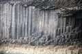 View of rock formations at staff island Royalty Free Stock Photo