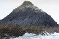 View of rock formations at staff island Royalty Free Stock Photo