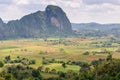 View of rock formations in Vinales Valley, Cuba Royalty Free Stock Photo