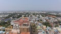 View of Rock Fort Thayumanaswami temple and Cityscape of Tiruchirappalli, Tamil Nadu,