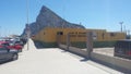 View of Rock of Gibraltar, UK Overseas Territory, from LaLinea, Southern Spain, AndalucÃÂ­a, Andalusia Royalty Free Stock Photo