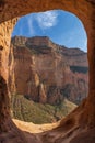 View from the rock hewn church Abuna Yemata Guh in Ethiopia Royalty Free Stock Photo