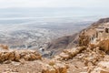 View from the rock of masada in israel